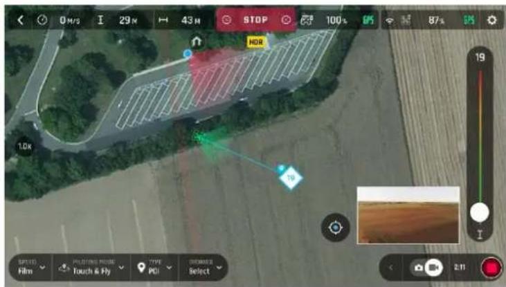 PARROT Anafi USA - Touch &amp; Fly : POI - 1