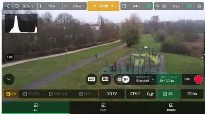 PARROT Anafi USA - Enregister des videoos - 1