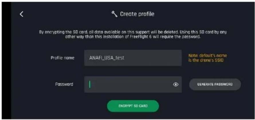PARROT Anafi USA - Chiffrement de carte microSD - 1
