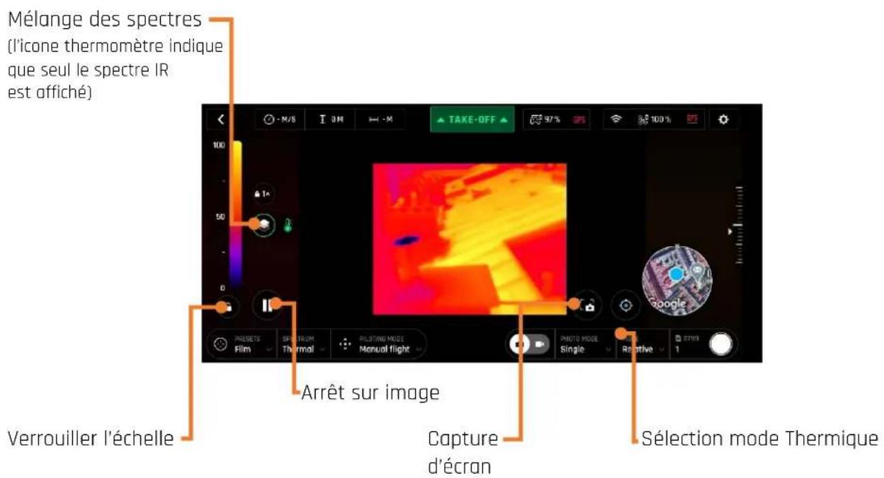 PARROT Anafi USA - Présentation du HUD thermique (mode Post-traitement) - 1