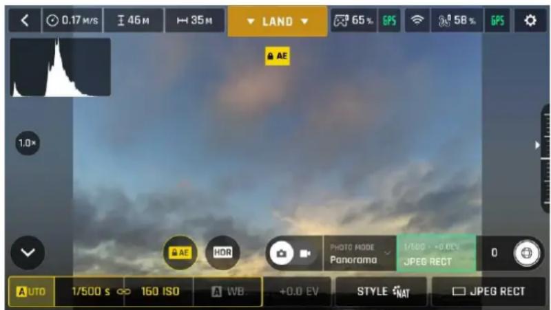 PARROT Anafi USA - Lock AE [verrouillage d'exposition] - 1