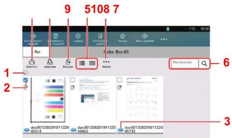 KYOCERA TASKalfa Pro 15000c - Liste des documents - 2