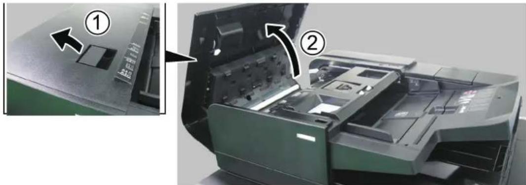 KYOCERA TASKalfa Pro 15000c - Ouvrir le capot du chargeur de documents. - 1