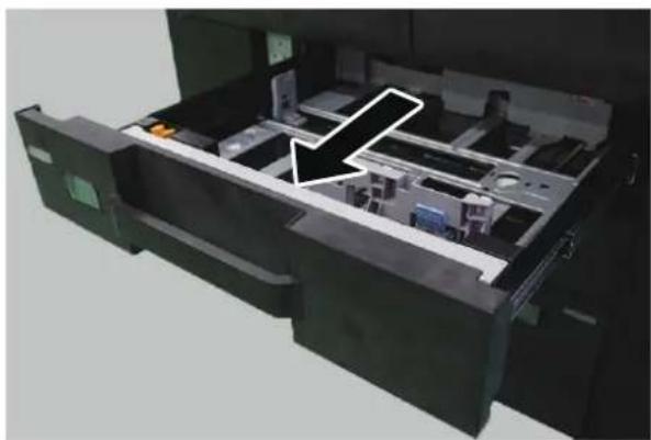 KYOCERA TASKalfa Pro 15000c - Sortir entièrement le magasin de la machine. - 1