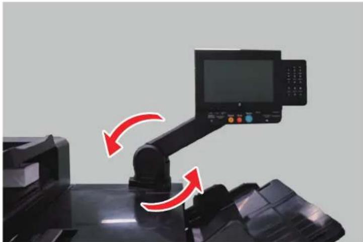 KYOCERA TASKalfa Pro 15000c - Réglage de l'inclinaison du panneau de commande - 1