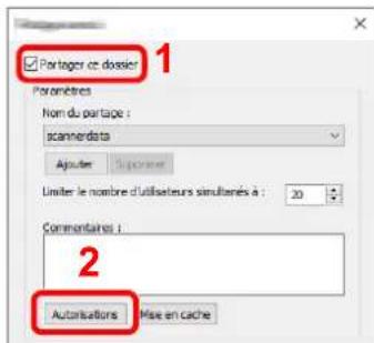 KYOCERA TASKalfa Pro 15000c - Configurer les paramètres d'autorisation. - 2