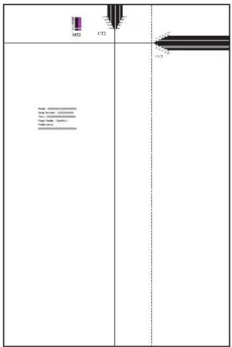 KYOCERA TASKalfa Pro 15000c - Sélectionner la marque de papier > [ ] (icône d'information) > « Éléments d'ajustement » [Imprimer graphique/Aide] > « Impr. mire » [Imprimer] - 2
