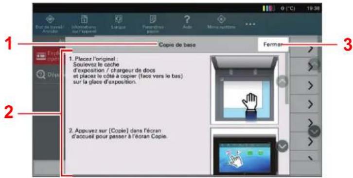 KYOCERA TASKalfa Pro 15000c - Sélectionner les éléments à vérifier dans la liste. - 2