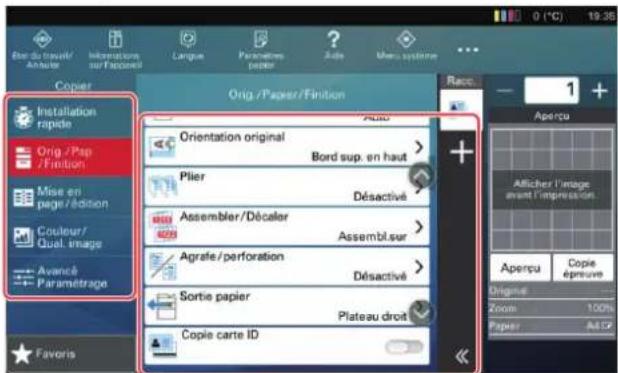 KYOCERA TASKalfa Pro 15000c - Afficher l'écran de réglage - 2