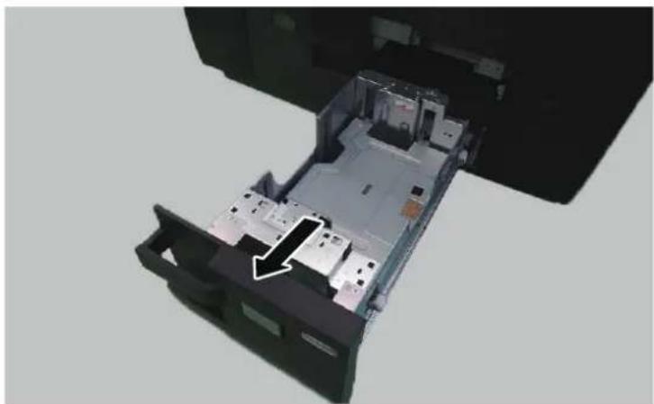 KYOCERA TASKalfa Pro 15000c - Sortir entièrement le magasin de la machine. - 1