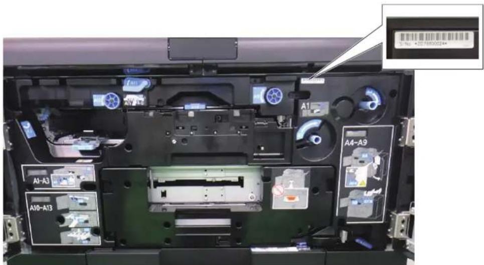 KYOCERA TASKalfa Pro 15000c - Vérification du numéro de série de l'équipement - 1