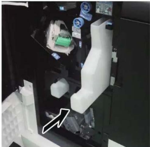 KYOCERA TASKalfa Pro 15000c - Installer le bac de récupération de perforation. - 1