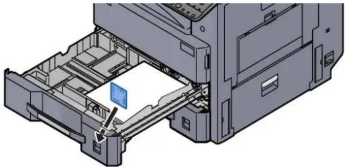 KYOCERA TASKalfa 3212i - Introduire l'indication sur la feuille de sorte qu'elle corresponde au format et au type de papier à placer - 1