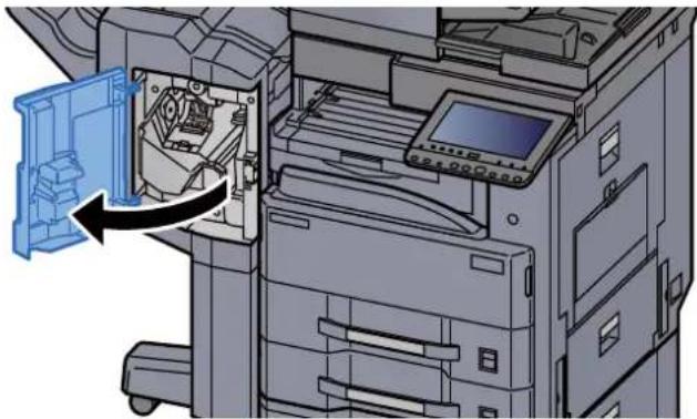 KYOCERA TASKalfa 3212i - Ouvrir le capot avant du module de finition. - 1
