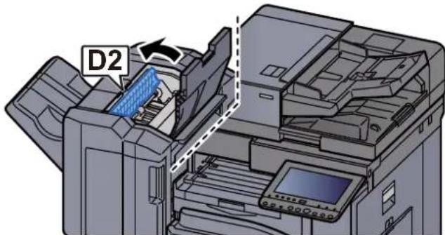 KYOCERA TASKalfa 3212i - Élimination des agrafes coincées dans le module de finition 1000 feuilles - 2