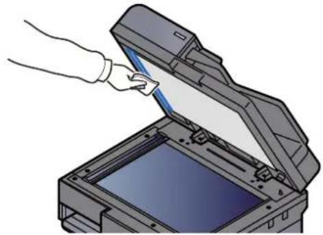 KYOCERA TASKalfa 3212i - Nettoyer la surface du verre fendu et le guide de lecture. - 2