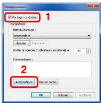KYOCERA TASKalfa 3212i - Configurer les paramètres d'autorisation. - 1