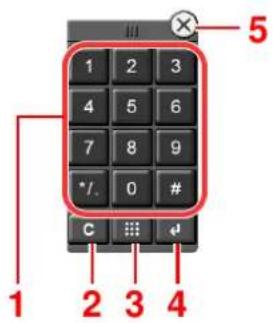 KYOCERA TASKalfa 3212i - Saisie de numéroes - 1