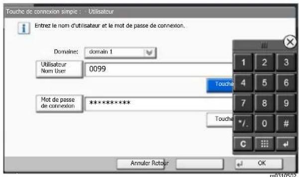 KYOCERA TASKalfa 2553ci - Spécification de l'utilisateur à partir des utilisateurs réseau - 1