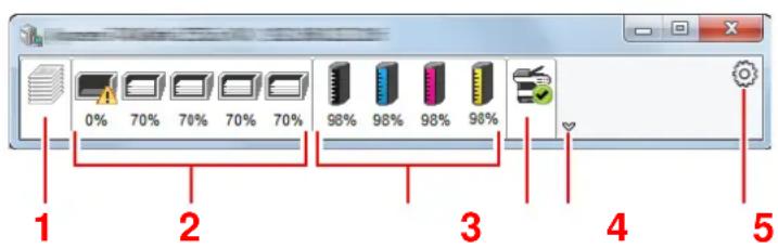 KYOCERA TASKalfa 2553ci - Aperçu rapide de l'etat - 1