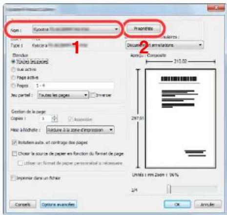 KYOCERA TASKalfa 2553ci - Configurer les paramètres. - 1