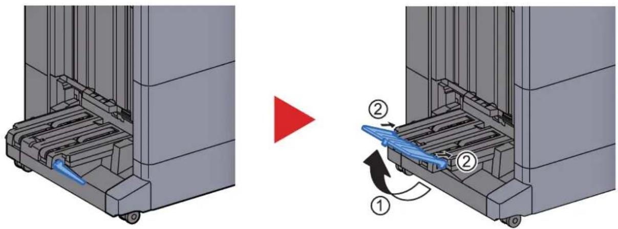 KYOCERA TASKalfa 2553ci - En cas d'éjection sur le plateau de pli - 1