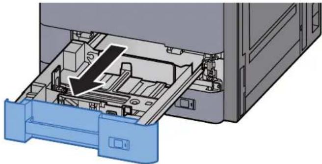 KYOCERA TASKalfa 2553ci - Sortir entièrement le magasin de la machine. - 1