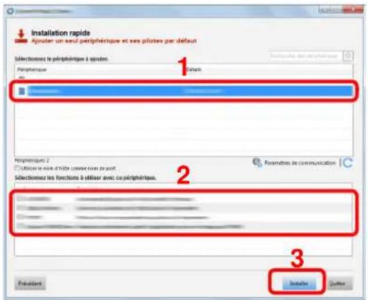 KYOCERA TASKalfa 2553ci - Installer le logiciel. - 1