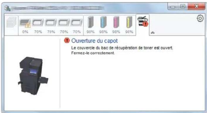 KYOCERA TASKalfa 2553ci - Onglet Alerte - 1