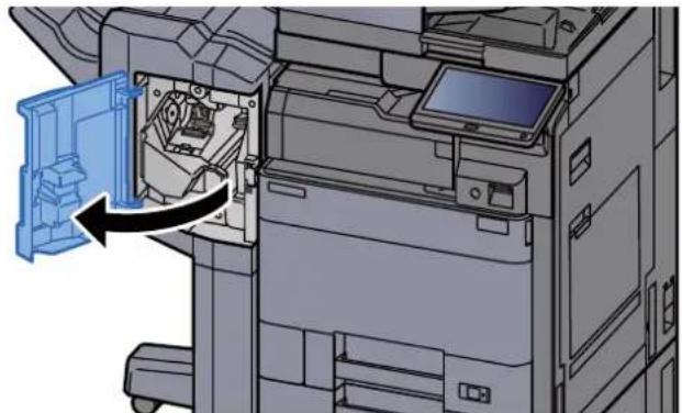 KYOCERA TASKalfa 2553ci - Ouvrir le capot avant du module de finition. - 1
