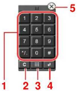 KYOCERA TASKalfa 2553ci - Saisie de numéros - 1