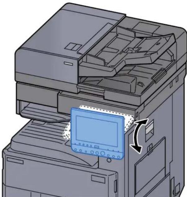 KYOCERA TASKalfa 4012i - Réglage de l'inclinaison du panneau de commande - 1
