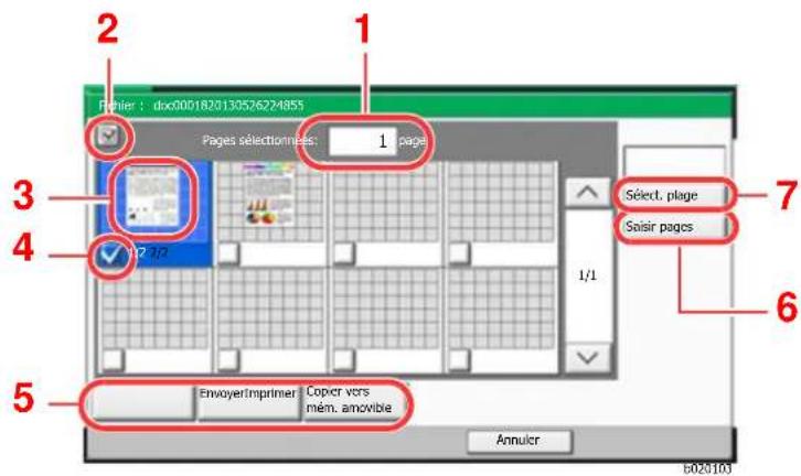 KYOCERA TASKalfa 4012i - Selection d'une page - 1