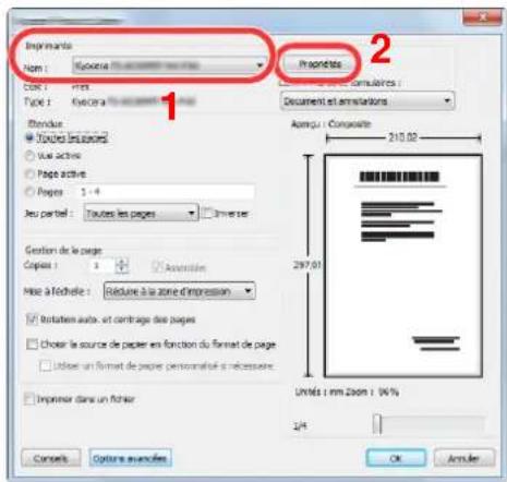 KYOCERA TASKalfa 4012i - Configurer les paramètres. - 1
