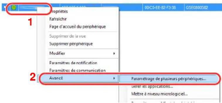 KYOCERA TASKalfa 4012i - Inscription des données du carnet d'adresses sur la machine - 1