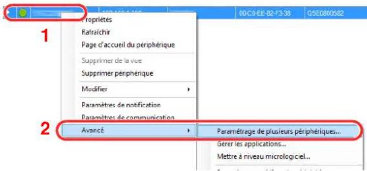 KYOCERA TASKalfa 5003i - Inscription des données du carnet d'adresses sur la machine - 1