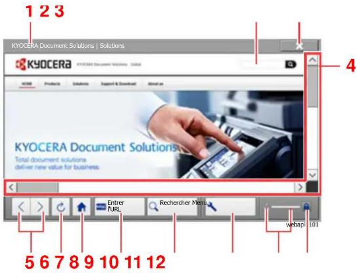KYOCERA TASKalfa 5003i - Utilisation de l'écran de l'explorateur - 1