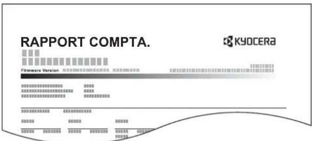 KYOCERA TASKalfa 5003i - Impr. rapport compteurs - 1