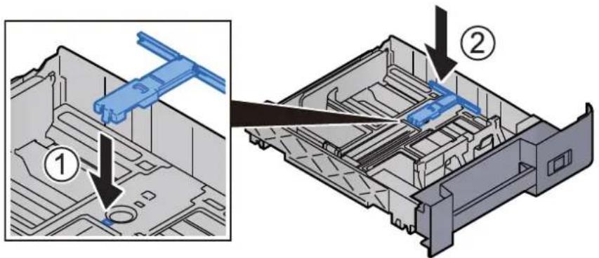 KYOCERA TASKalfa 5003i - Sortir le levier du guide d'alimentation d'enveloppe lors du chargement d'enveloppe plus grandes que le format Enveloppe C5, qui possède une largeur de 162 mm (6,4"). - 2