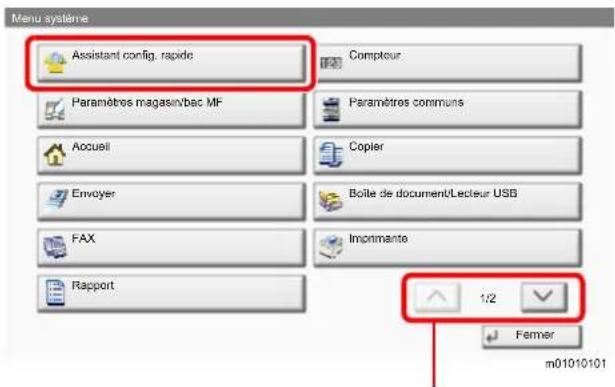 KYOCERA TASKalfa 5003i - Utilisation de l'écran - 1