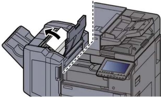 KYOCERA TASKalfa 5002i - Ouvrir le capot supérieur du module de finition. - 3