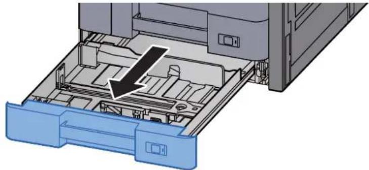 KYOCERA TASKalfa 5002i - Sortir entiement le magasin de la machine. - 1