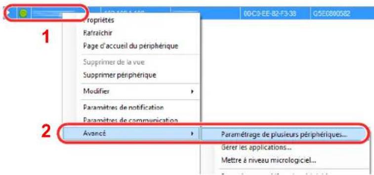 KYOCERA TASKalfa 5002i - Inscription des données du carnet d'adresses sur la machine - 1
