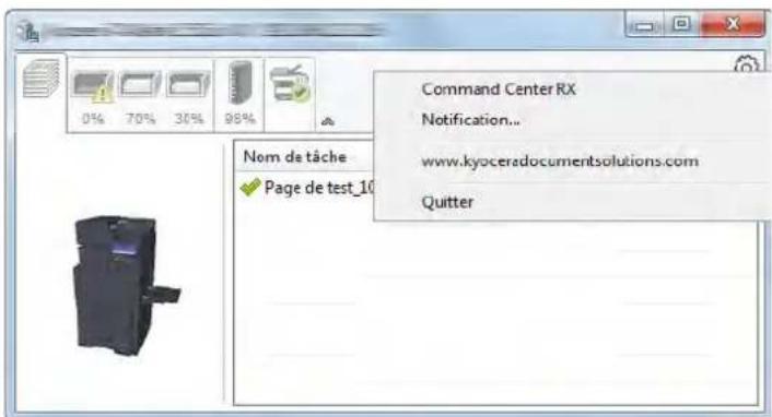 KYOCERA TASKalfa 5002i - Menu contextuel de Status Monitor - 1