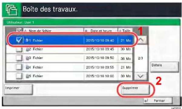 KYOCERA TASKalfa 5002i - Supprimer le document. - 1