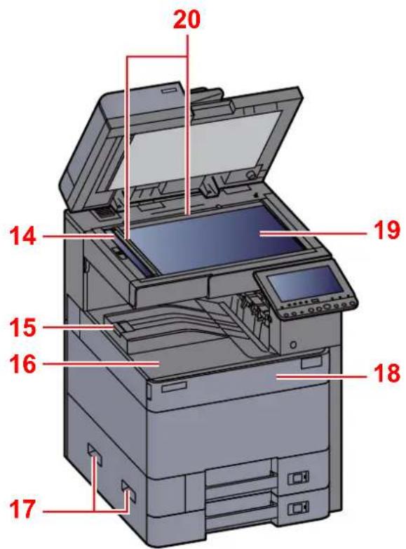 KYOCERA TASKalfa 5002i - Nomenclature (extérieur de la machine) - 2