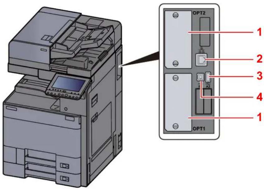 KYOCERA TASKalfa 5002i - Nomenclature (connecteurs/intérieur) - 1