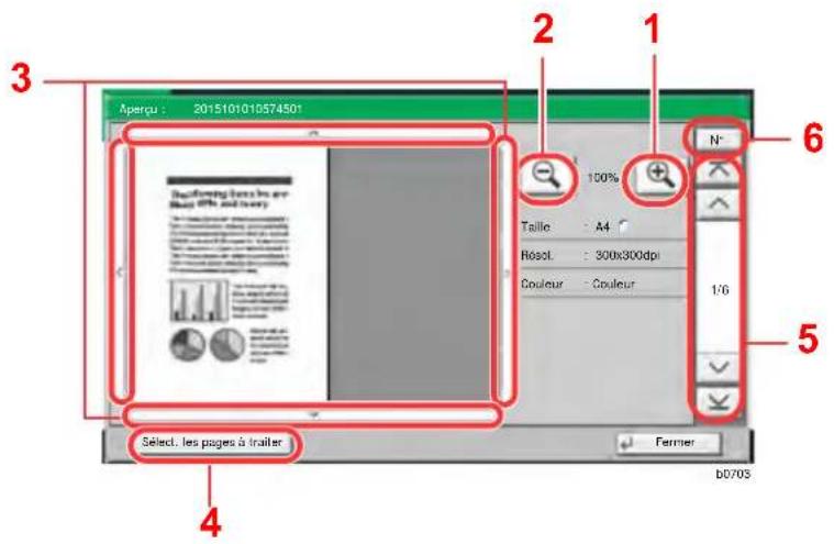 KYOCERA TASKalfa 5002i - Aperçu des documents/verification des détails du document - 1