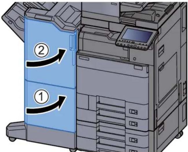 KYOCERA TASKalfa 5002i - Élimination des agrafes coincées dans l'unité de piage - 6
