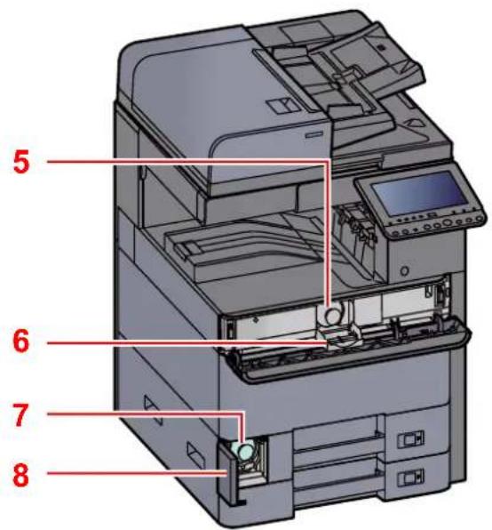 KYOCERA TASKalfa 5002i - Nomenclature (connecteurs/intérieur) - 2